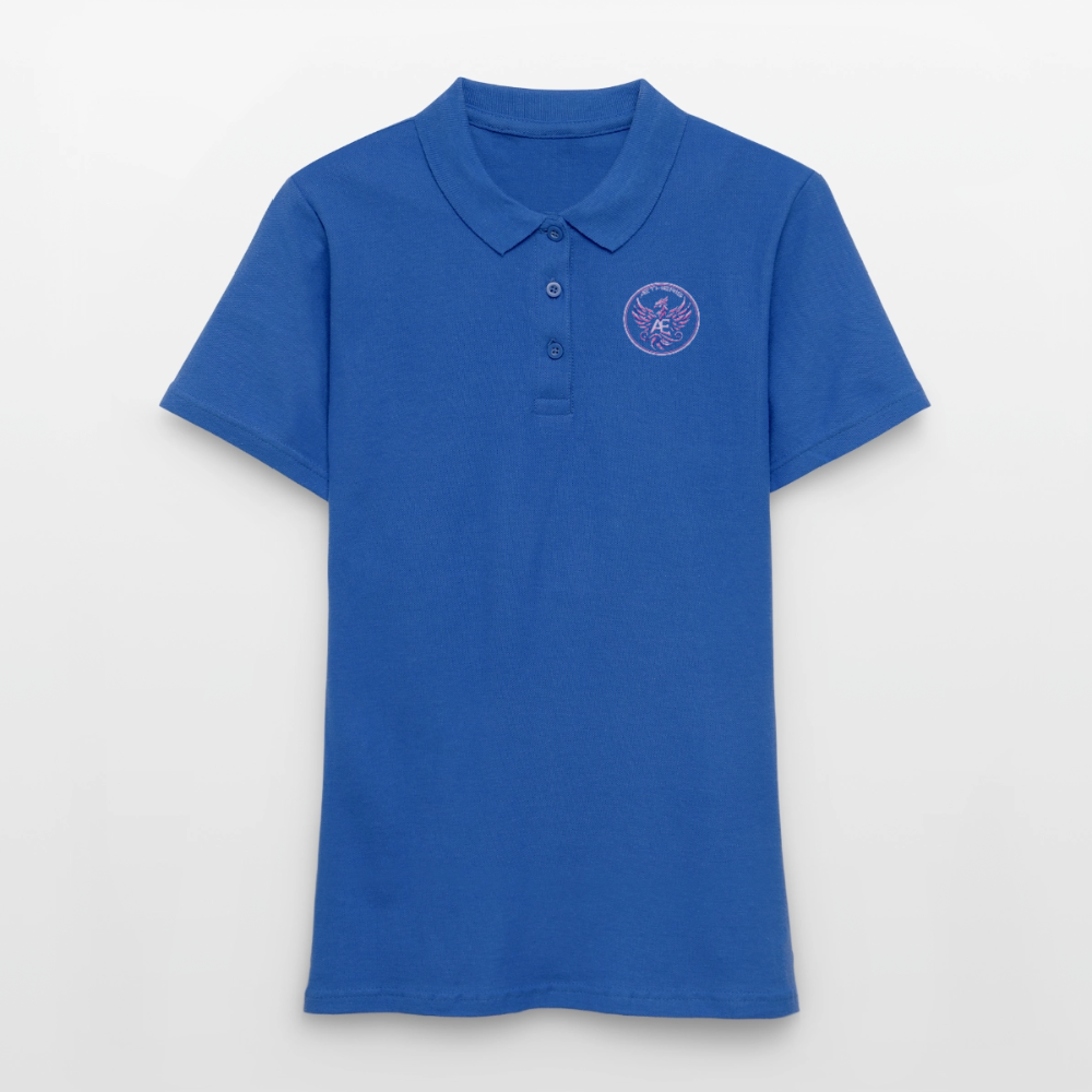 Edition permanente polo femme impression - royal blue