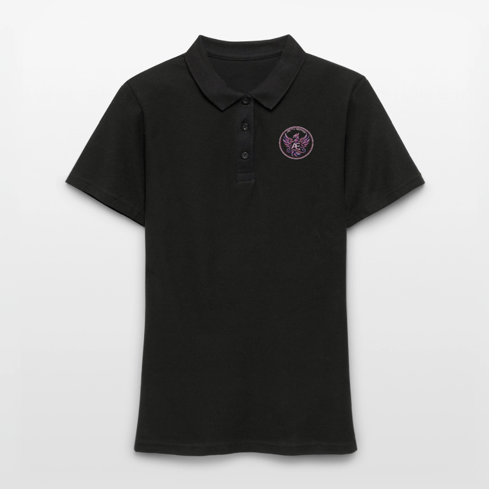 Edition permanente polo femme impression - black