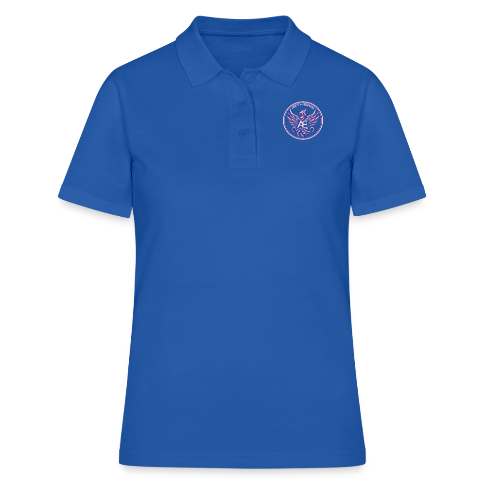 Edition permanente polo femme impression - royal blue