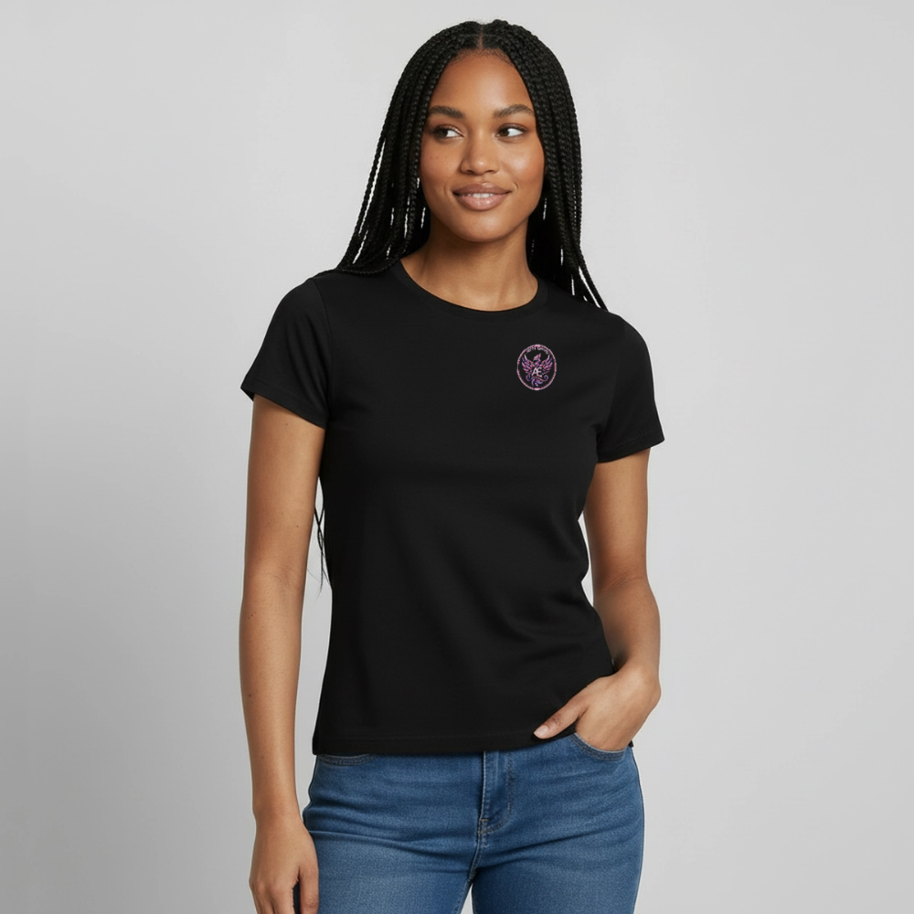 Edition permanente femme t-shirt femme impression - black