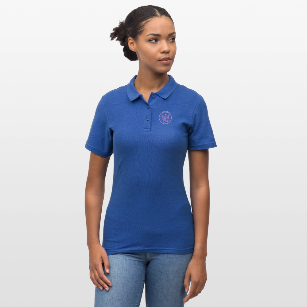 Edition permanente polo femme impression - royal blue