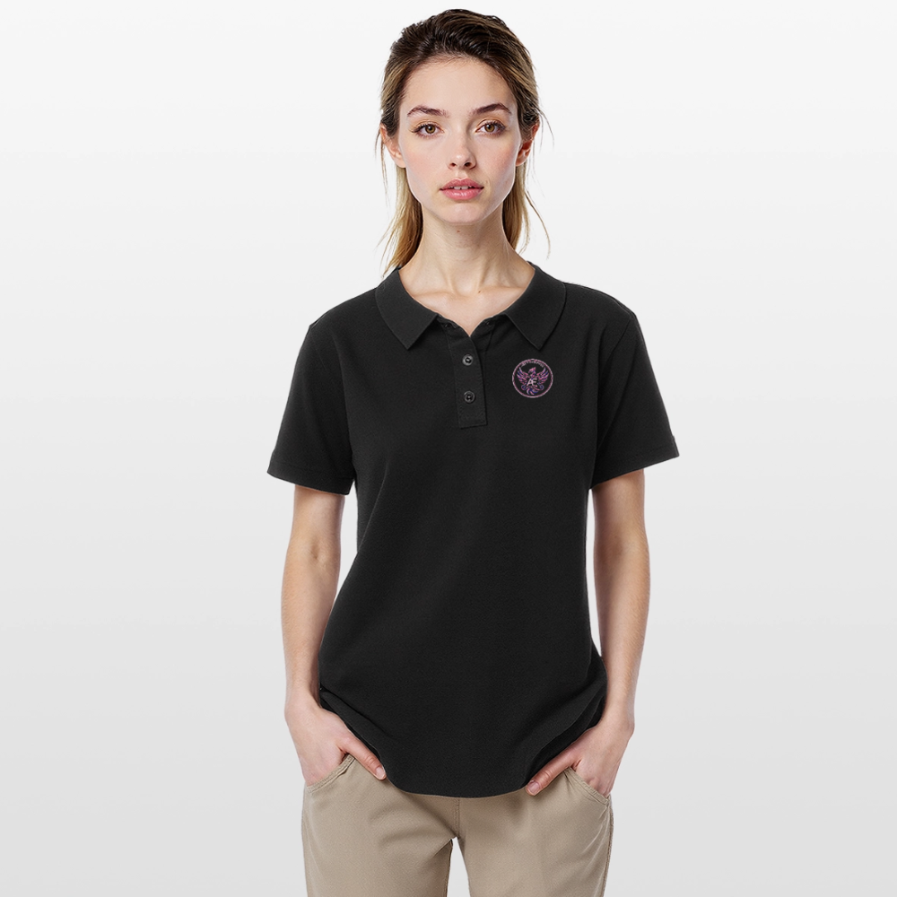 Edition permanente polo femme impression - black