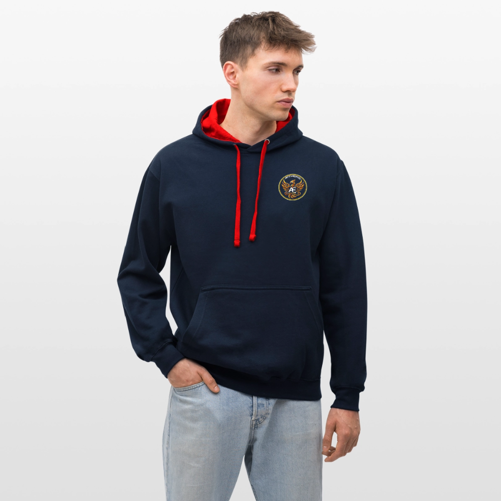Edition permanente sweat unisexe impression - navy/red