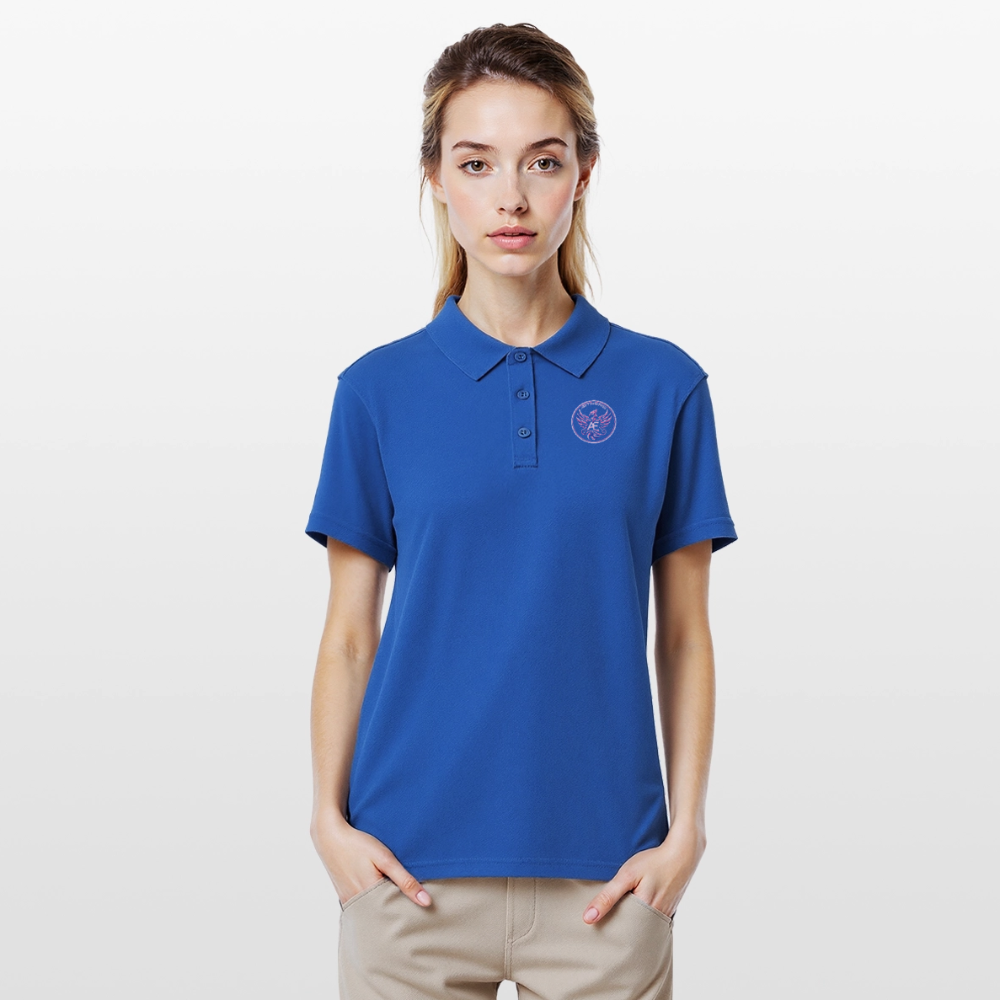 Edition permanente polo femme impression - royal blue
