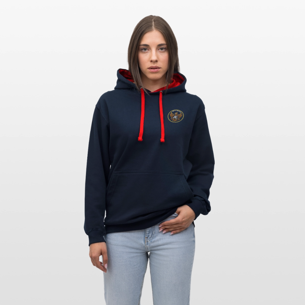 Edition permanente sweat unisexe impression - navy/red